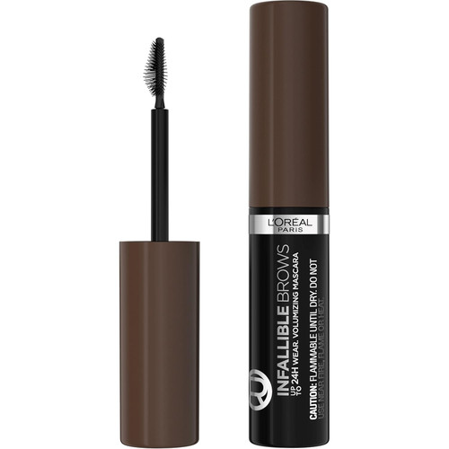 L'ORÉAL PARIS Infallible Volumizing 24H Wear Brow Mascara, 004 Dark Brunette - 0.13 fl oz