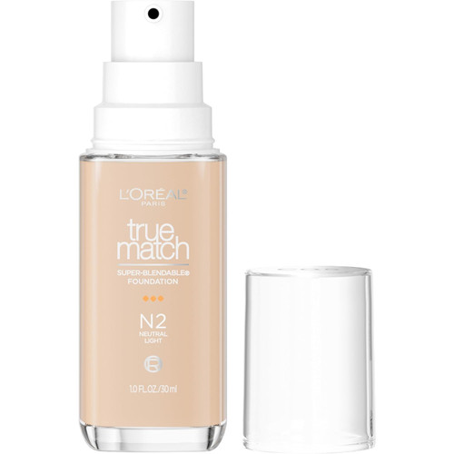 L'Oreal Paris True Match Super-Blendable Foundation medium coverage, N2, Light - 1 fl oz
