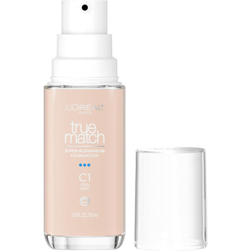 L'Oreal Paris True Match Super-Blendable Foundation, medium coverage, C1, Light - 1 fl oz