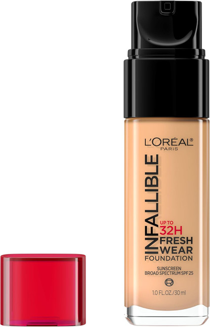 L'Oreal Paris Infallible 32 Hour Fresh Wear Foundation, Lightweight, Cool Sand - 1 oz