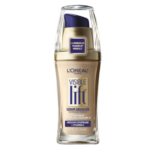 L'Oreal Paris Visible Lift Serum Absolute Lightweight Foundation, Light Ivory - 1 fl oz