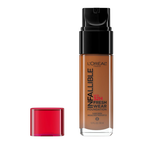 L'Oreal Paris Infallible 32 Hour Fresh Wear Foundation, Lightweight, Copper - 1 oz