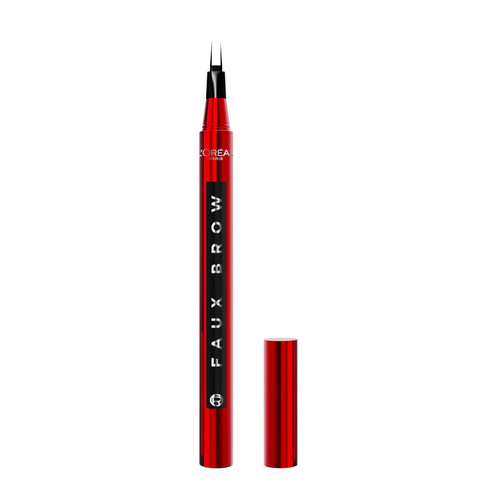 L'OREAL PARIS Faux Brow Hair-Like Brow Filling Pen, 393 Soft Black - 0.03 fl oz