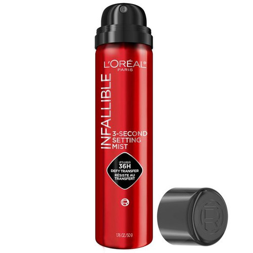 L'Oreal Paris Infallible 3- Second Setting Mist with microfine, up to 36H wear, Clear - 2.54 fl oz