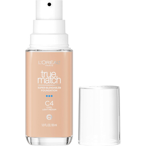 L'Oreal Paris True Match Super-Blendable Foundation medium coverage, C4, Light Medium - 1 fl oz