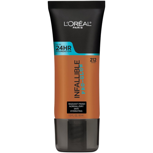L'Oreal Paris Infallible Pro-Glow Foundation, Cocoa - 1 fl oz