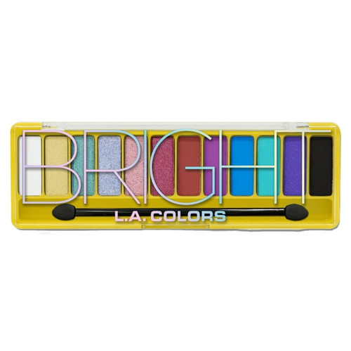 L.A. COLORS Shimmer Eyeshadow Palette Vibe Bright - 1 Ct
