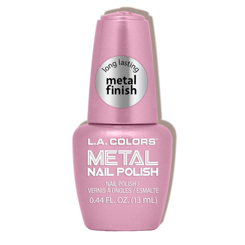 L.A. Colors Shimmer & Shine Collection Metal Polish Crystal Pink - 1 Ct