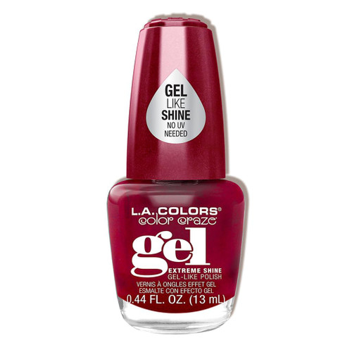 L.A. Colors Color Craze Extreme Shine Gel Polish Red Carpet Ready - 0.44 fl oz