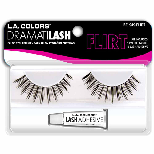 L.A. Colors Dramatilash Deluxe False Eyelash Kit Flirt - 1 Ct