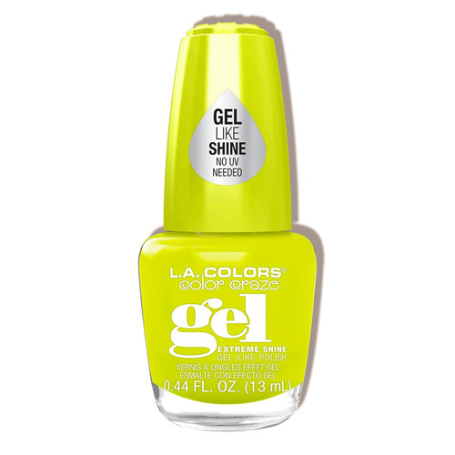 L.A. Colors Color Craze Gel Nail Polish Day Glow - 0.44 Fl Oz