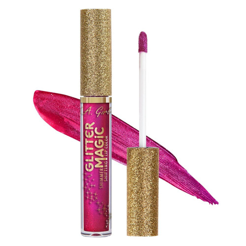 L.A. Girl Glitter Magic Shimmer Shifting Lip Color Fizzy Fuchsia - 1 Ct