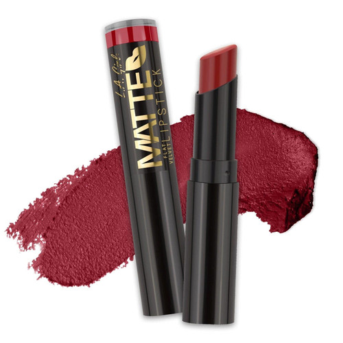 L.A. Girl Matte Flat Velvet Lipstick, Bite Me - 1 Ct