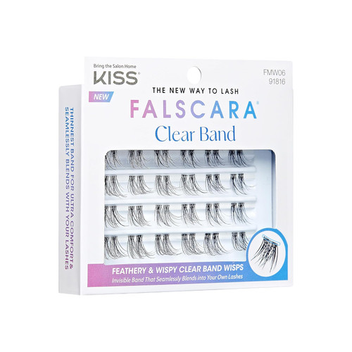 KISS FALSCARA Multipack 3D Lash Extension Effect Faux Mink Wisps - 24 Ct