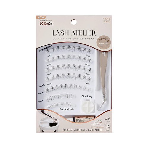KISS Lash Atelier Individual Lash Extensions Design Kit Natural - 1 Ct