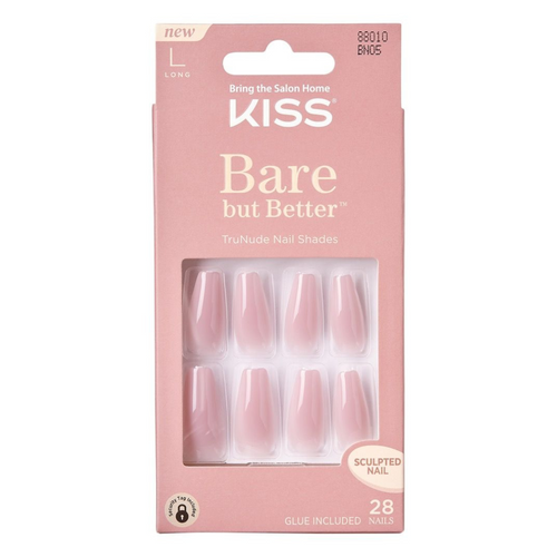 KISS Bare but Better Premium Fake Nails Berry Nude - 1 Ct