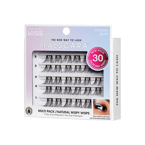 KISS Falscara Natural Wispy False Lash Clusters Multipack 02 - 30 Ct