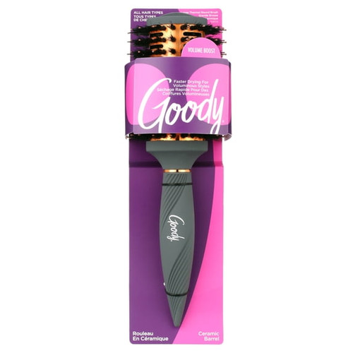 Goody Heat 101 Round Brush for Body and Volume, Large Waves & Curls - 1 Ct