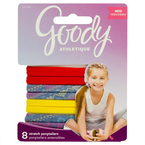 Goody Athletique Sweat Stretch Elastics - 8 Ct