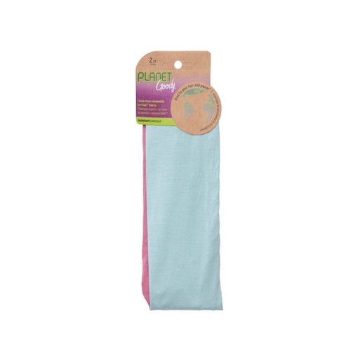 Goody Planet Comfort Twist Headwraps Cream and Pink - 2 Ct