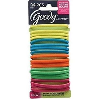 Goody Slideproof Silicone Elastics - 24 Ct