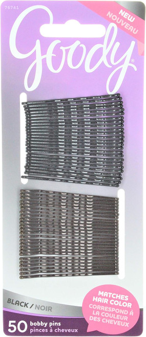 Goody Colour Collection Metallic Bobby Pin, Black - 50 Ct