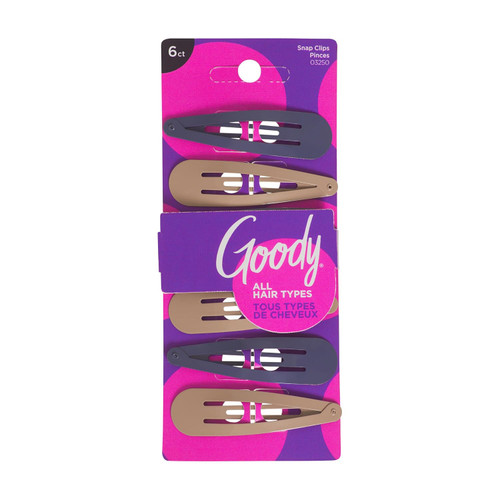 Goody Colour Collection Snap Clips - 6 Ct