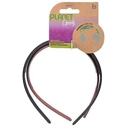 Goody Headband Pg Black Rst - 2 Ct