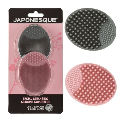 Japonesque Facial Cleansing Silicone Scrubber Tool - 2 Ct