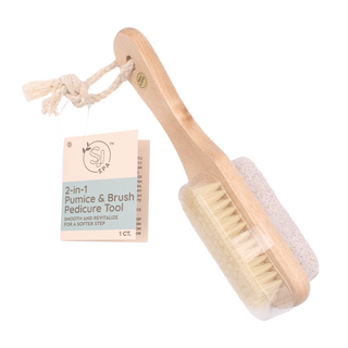 SJ Creations Spa 2-in-1 Pumice & Brush Pedicure Tool - 1 Ct