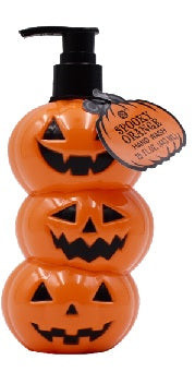 SJ Creations Fall, Halloween Orange Stacked Jack-o-Lantern Hand Wash Spooky Orange - 15 fl oz