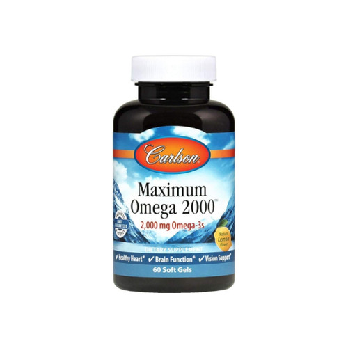 Carlson  Maximum Omega 2,000 Mg Omega-3S,  60 Ea