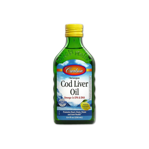 Carlson Labs Code Liver Oil, Natural Lemon Flavor 8.40 Oz