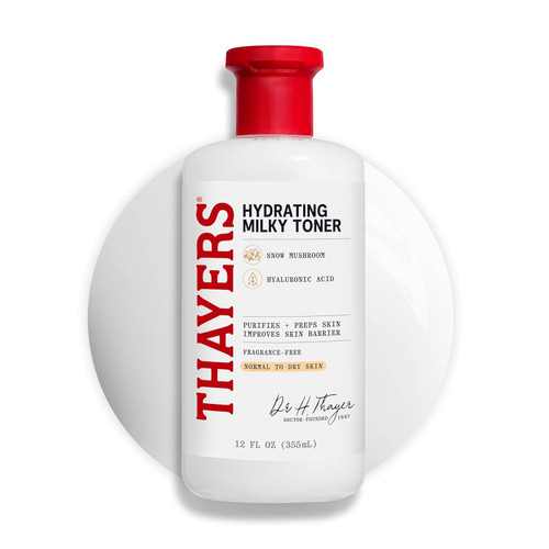 Thayers Milky Hydrating Face Toner with Snow Mushroom and Hyaluronic Acid - 12 fl oz