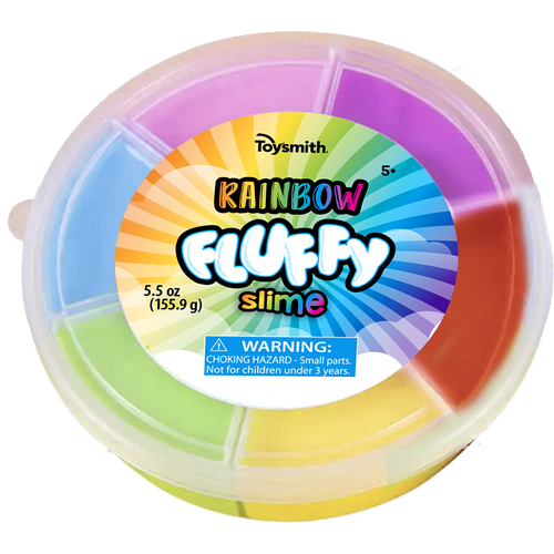 Toysmith Rainbow Fluffy Slime - 1 Ct