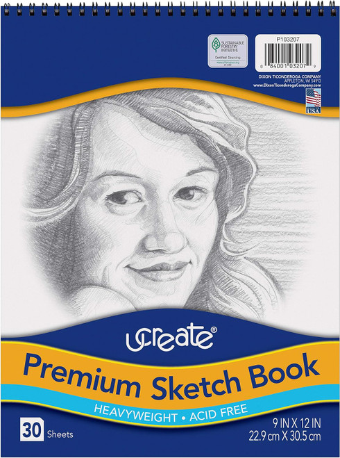 UCreate 30 Sheet Sketch Book, 9 x 12 - 1 Ct