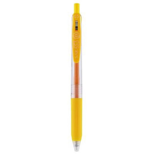 Zebra Sarasa Clip 0.5mm Gel Retractable Pens Yellow - 12 ct