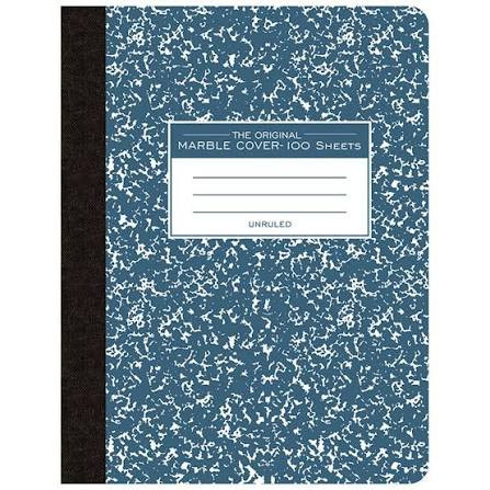 Roaring Spring Compositions Blue Marble Cover - 100 Sheets