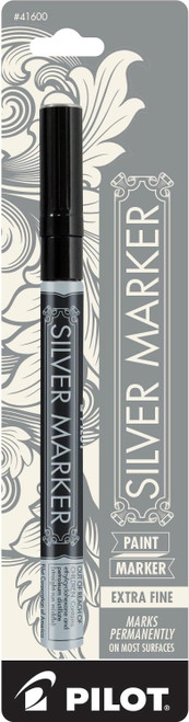 Pilot Metallic Permanent Marker  Extra-Fine  Silver - 1 Pack