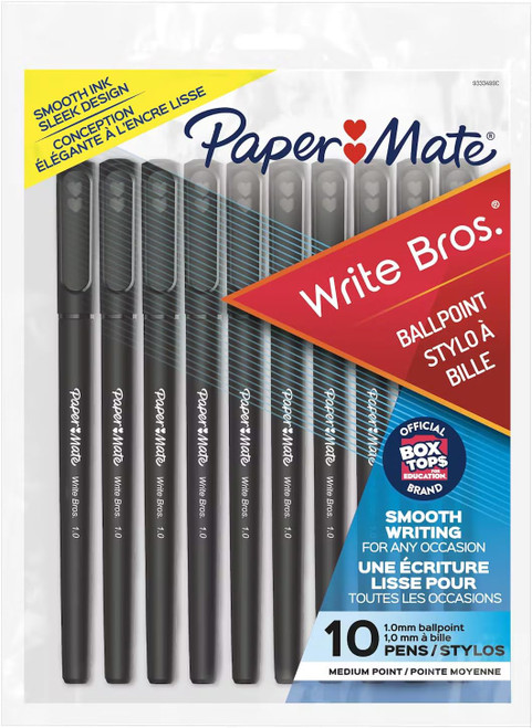 Paper Mate Write Bros Ballpoint Pens Black - 10 count