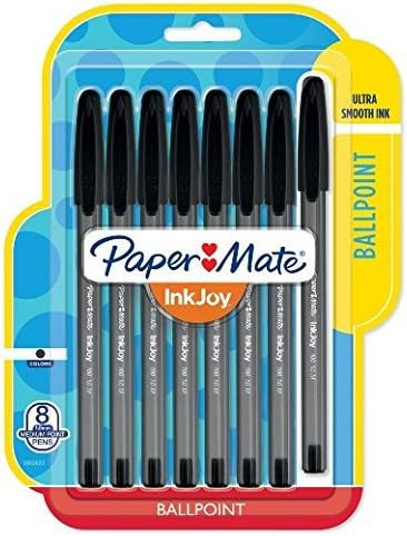 Paper Mate InkJoy Medium Point Ballpoint Pens Black - 8 count