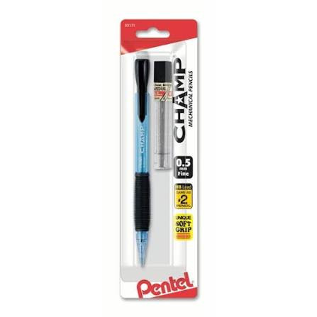 Pentel CHAMP Starter Set Automatic Pencil with Lead, 0.5mm Assorted Colors - 1 count