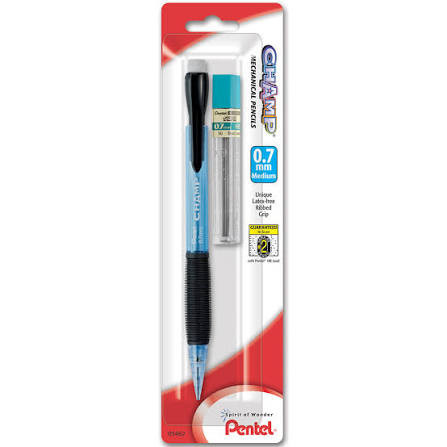 Pentel CHAMP Mechanical Pencil Mechanical Pencil (0.7mm) Starter Set with Lead - 1 Pack