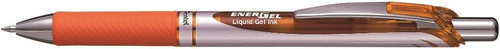 Pentel BL77 EnerGel 0.7mm Retractable Liquid Gel Roller Pen Orange Ink - 1 Pack