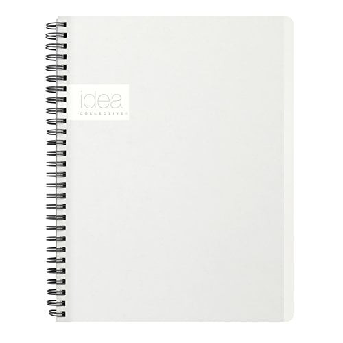 Oxford Idea Collective Professional Notebook, Double Wire-O - 80 Sheets White