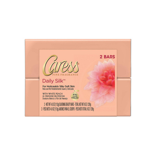 Caress Beauty Bar, Daily Silk 4 Oz, 2 Ea