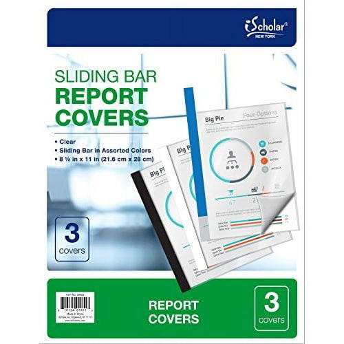 iScholar 3 Sliding Bar Report Covers - Pack 3