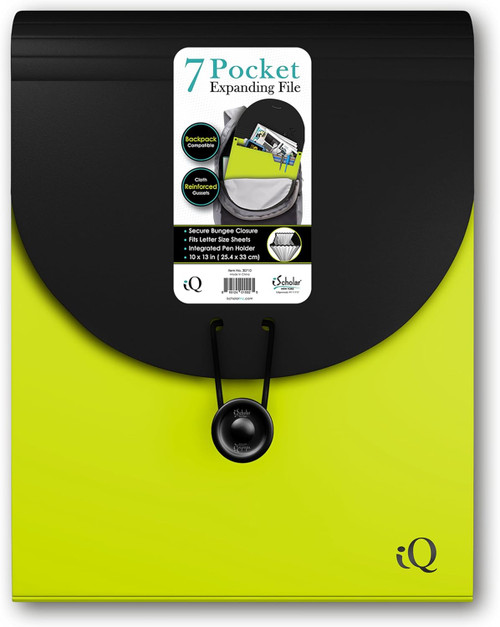 iScholar Pocket Expandable File 7 Backpack Folder - 1 Ct