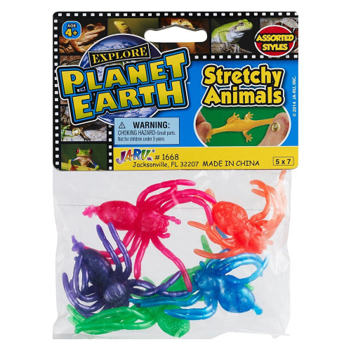 Ja-Ru Stretchy Animals for Sensory Play 5x7 Inch- 1 Ea