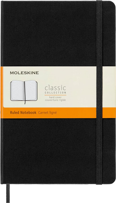 Moleskine Classic Ruled Paper Notebook Black Large - 192 Pages